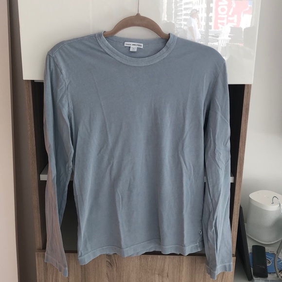 James Perse Tops - EUC James Perse long sleeve baby blue long sleeve t-shirt